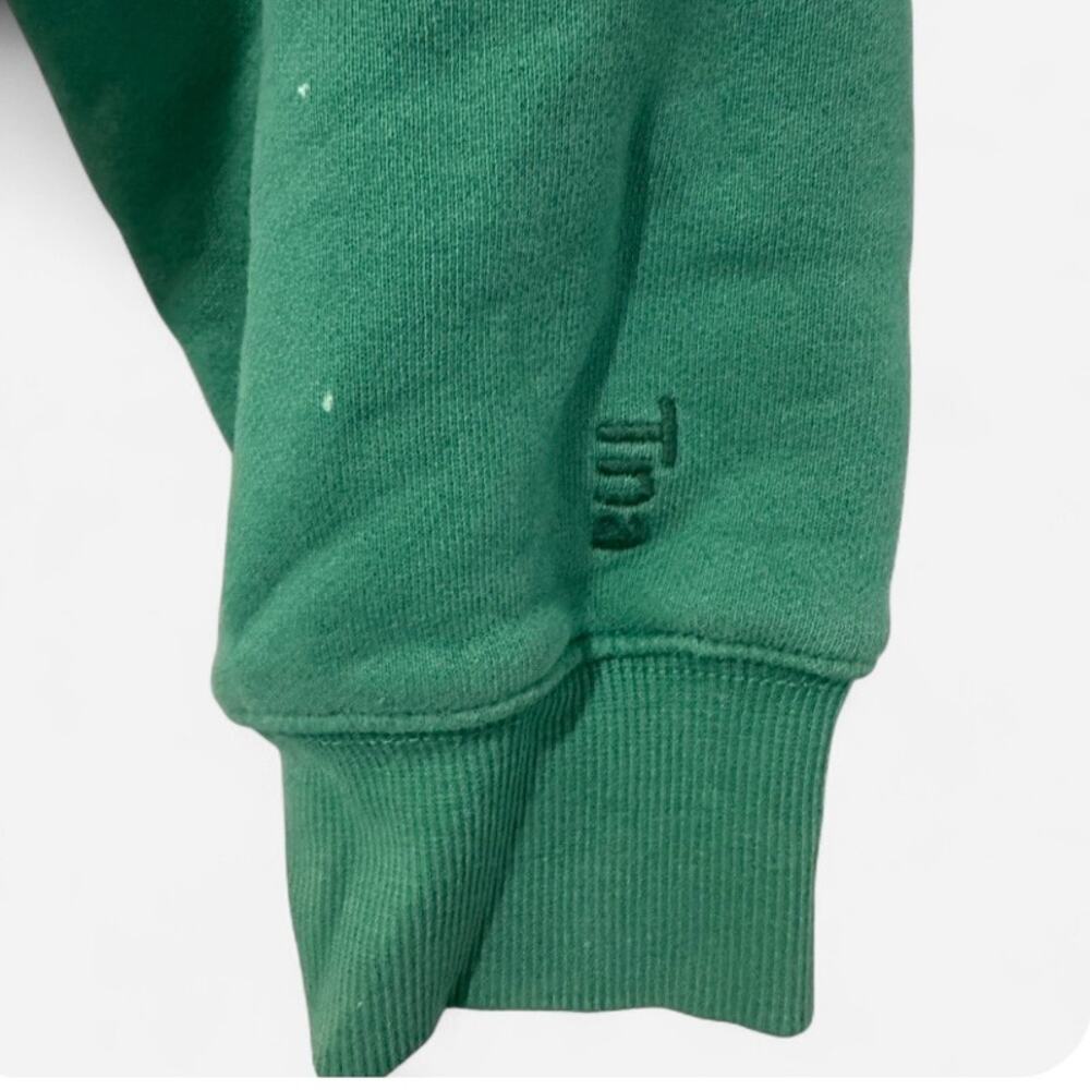 Aritzia TNA Cozy Fleece Green Boyfriend Zip Hoodie Oversized Small - Picture 6 of 9